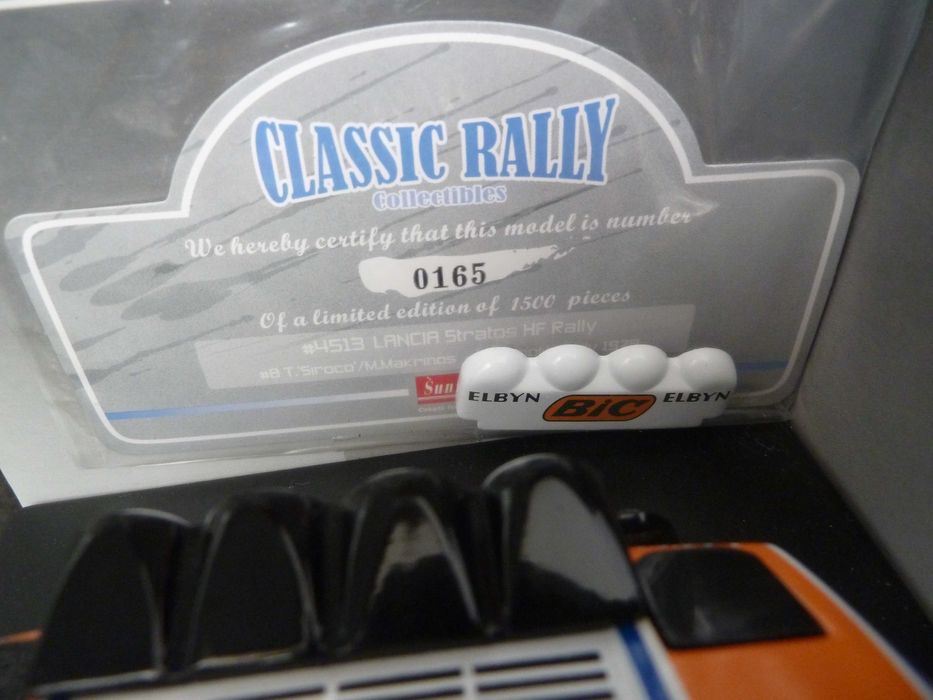 1:18 SunStar, Lancia Stratos HF, Acropolis 1978, Minichamps AutoArt