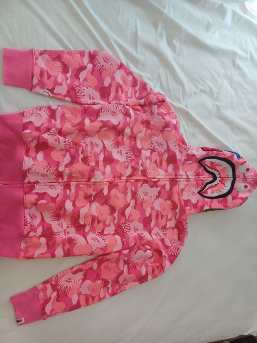 BAPE Camo Shark Full Zip OG Hoodie rare