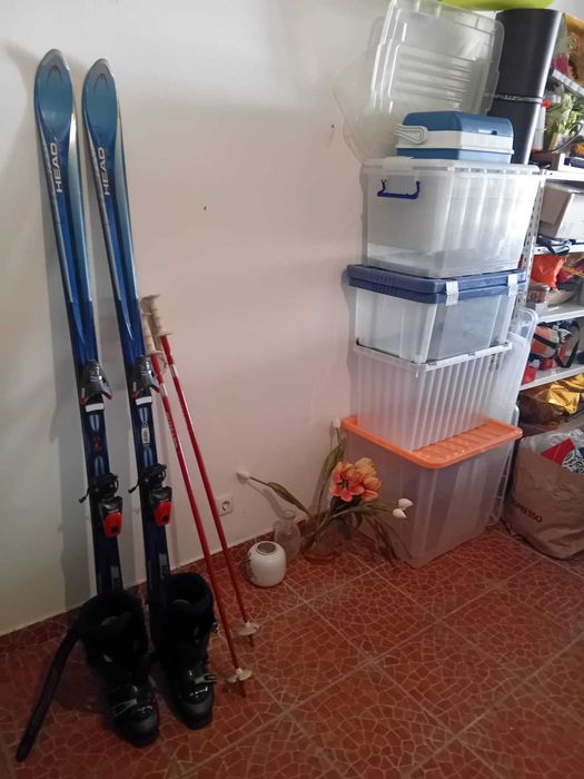 skis com botas tam 39/40