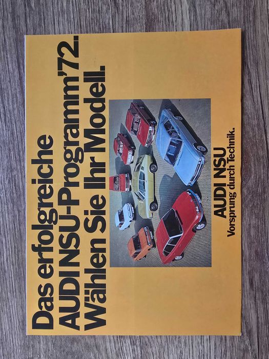 Prospekt Audi NSU 1972