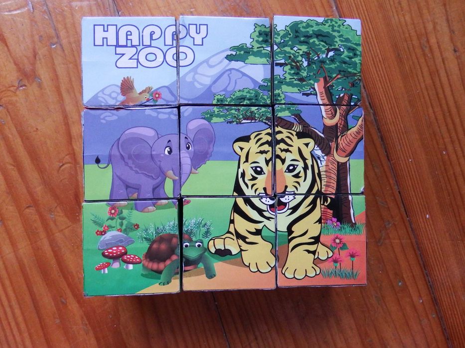 Edukacyjne Klocki Puzzle Układanka 6w1