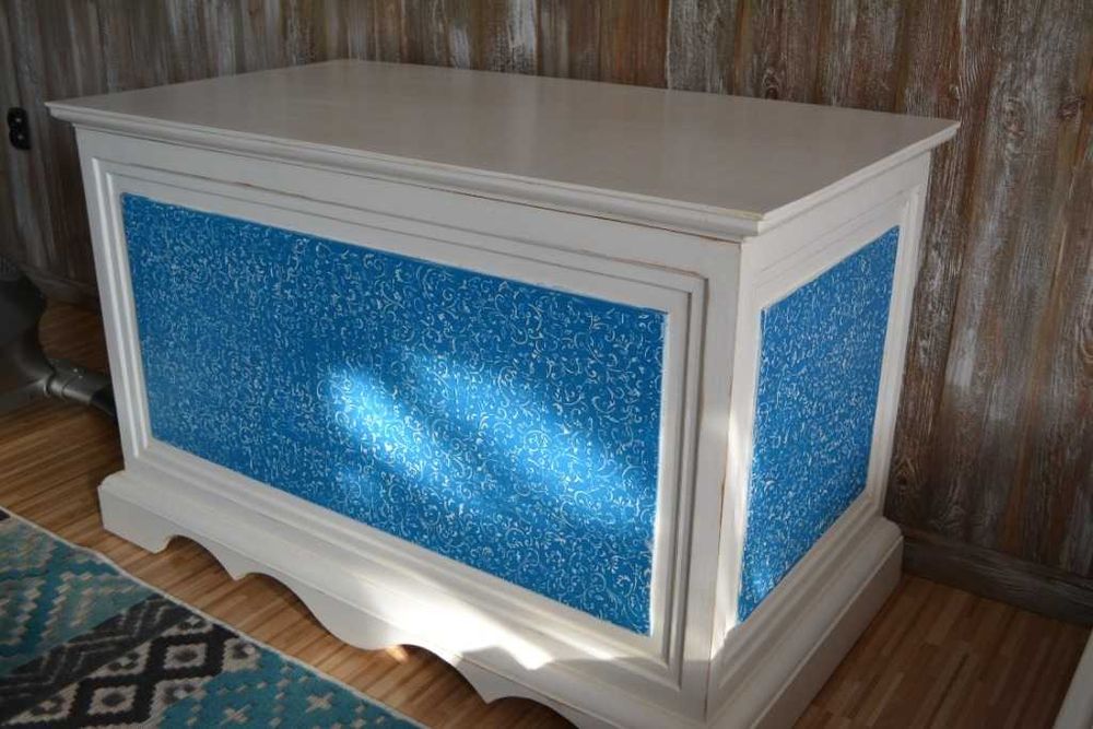 Duża XXL drewniana skrzynia handmade