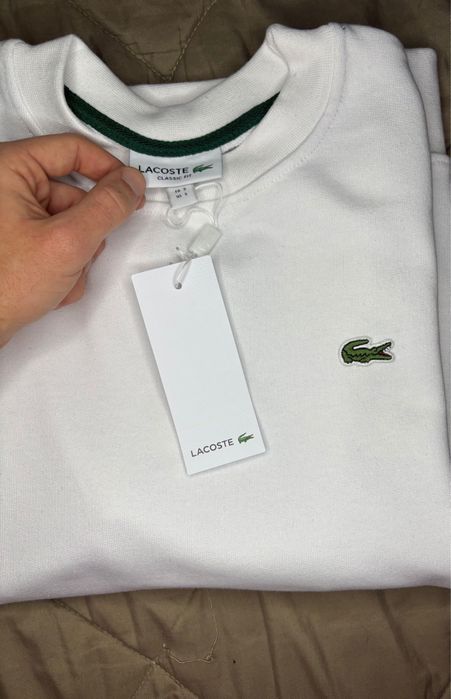 Sweat Lacoste Cor branca