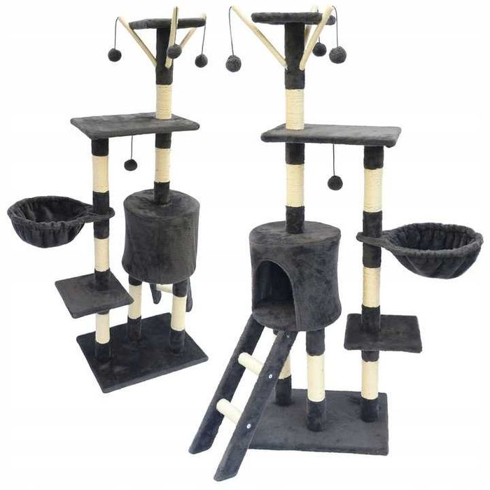 Когтеточка висока,  кігтеточка 138 см, дряпак для кота, будиночок кота