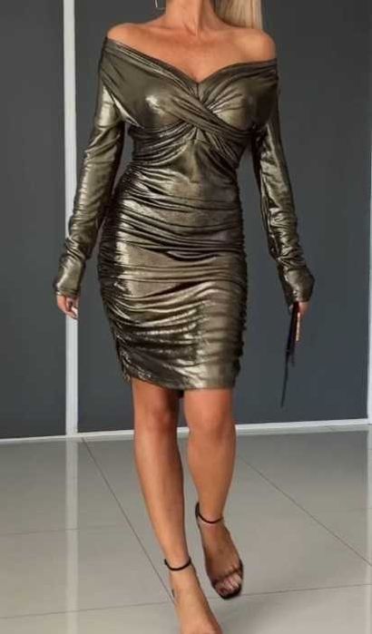 Piękna Sukienka Mystical black-gold,roz.sm