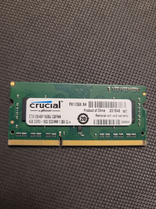 Pamięć DDR 3 2x4GB Sodimm