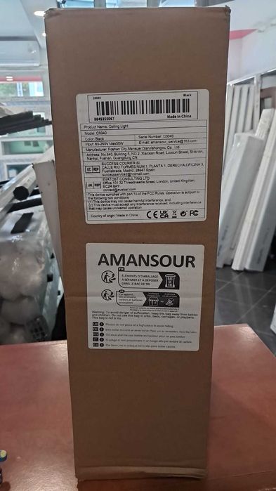 Foco de teto LED com 6 lâmpadas, Foco de teto E14. Novo, em embalagem