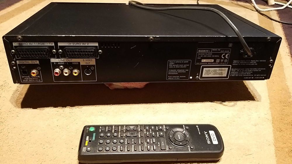 leitor CD,DVD Sony DVP-S325