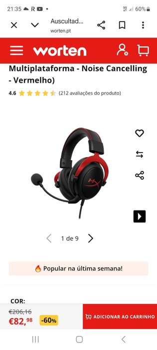 Phones Gamming HyperX Cloud II - Grade D