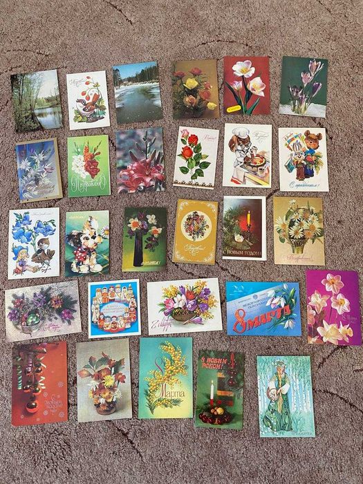 Открытки времён СССР, наборы открыток.