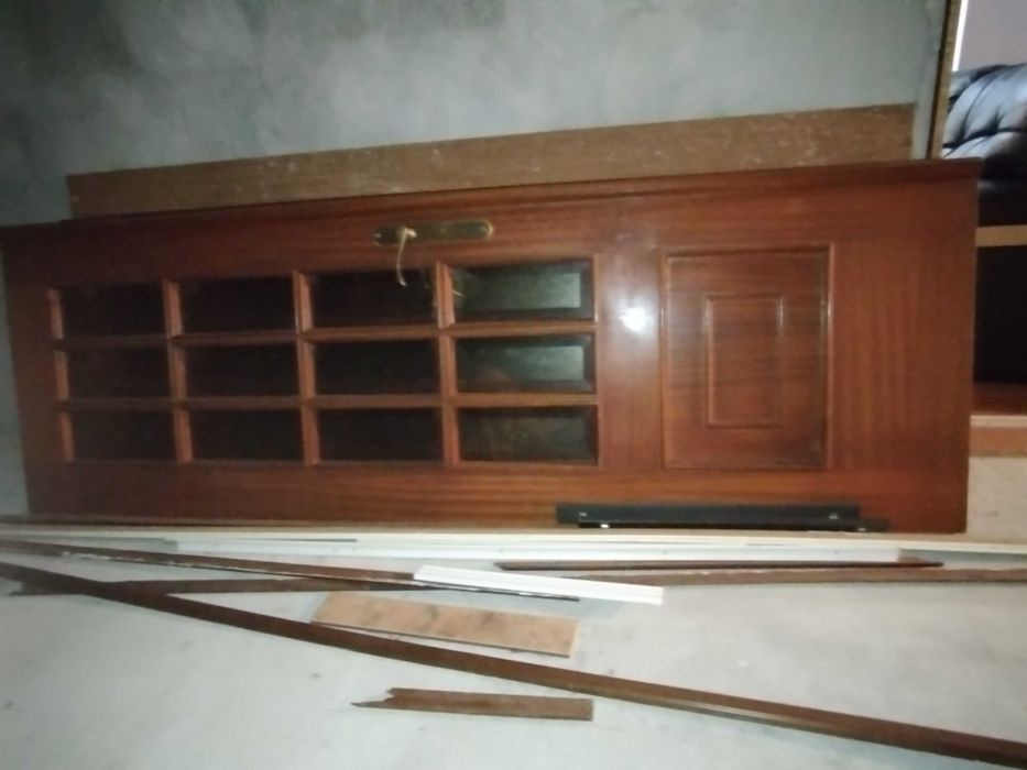 Porta de Madeira e Vidro Tripla