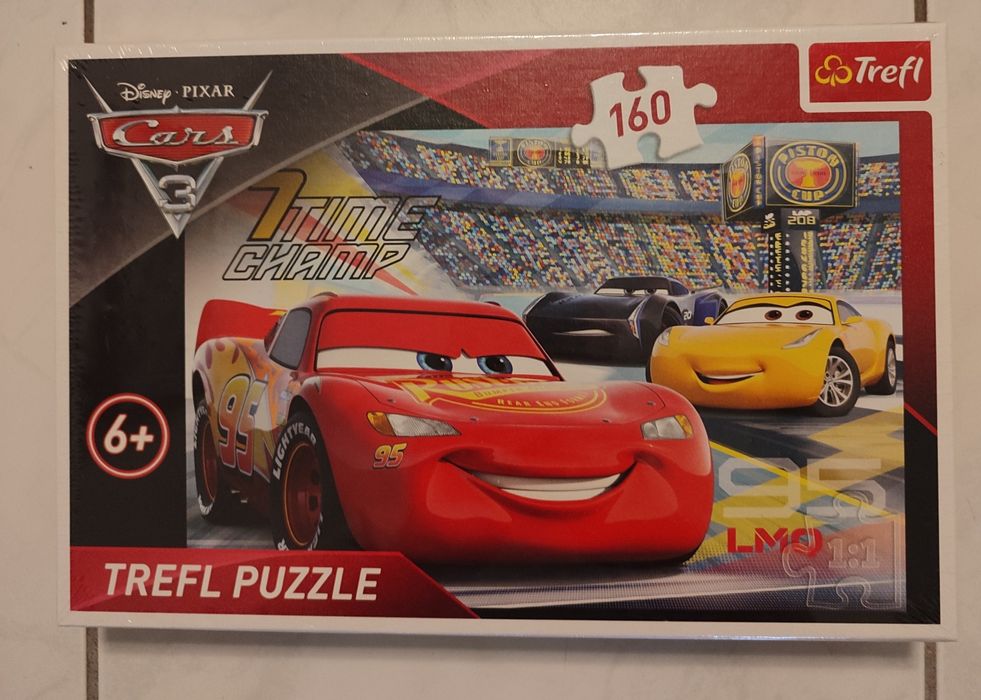 Nowe Puzzle Trefl Zygzak McQueen 160 Elementów