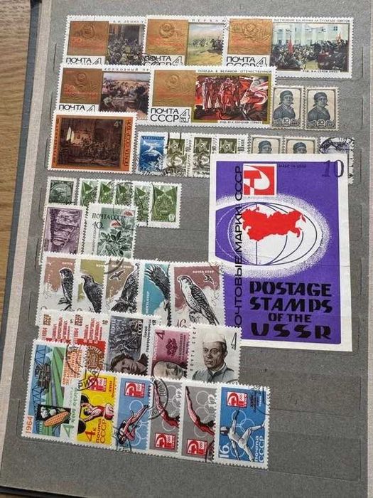 Klaser ze znaczkami Rosji i ZSRR (N065)
