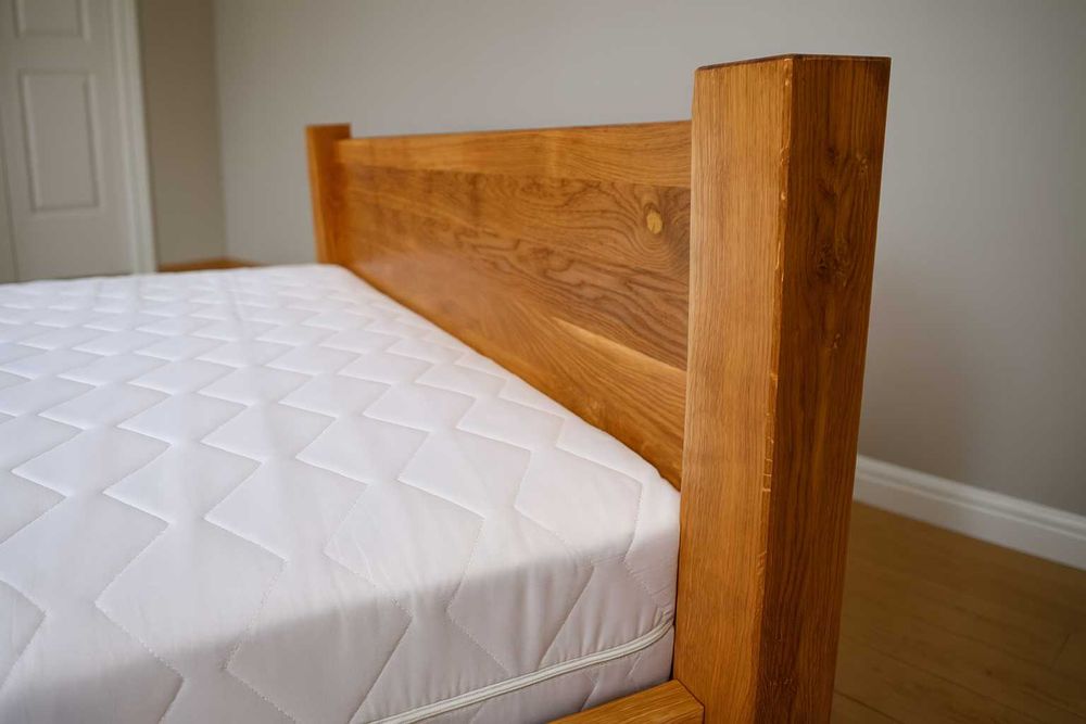 Łóżko Dębowe 160x200cm, 100% Lite Drewno, DĄB, Różne Wymiary.