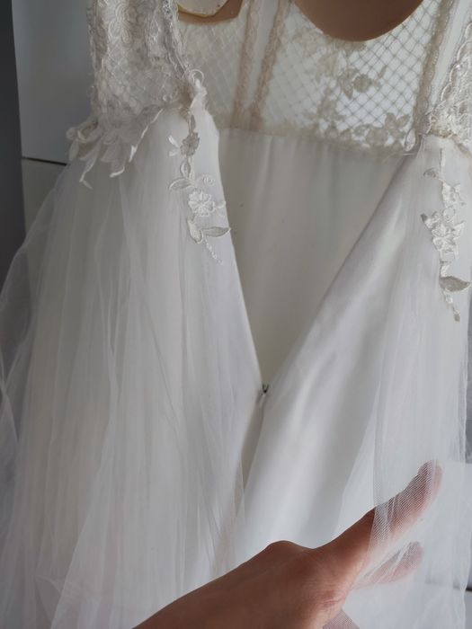 Suknia ślubna fulara i żywczyk 36-38