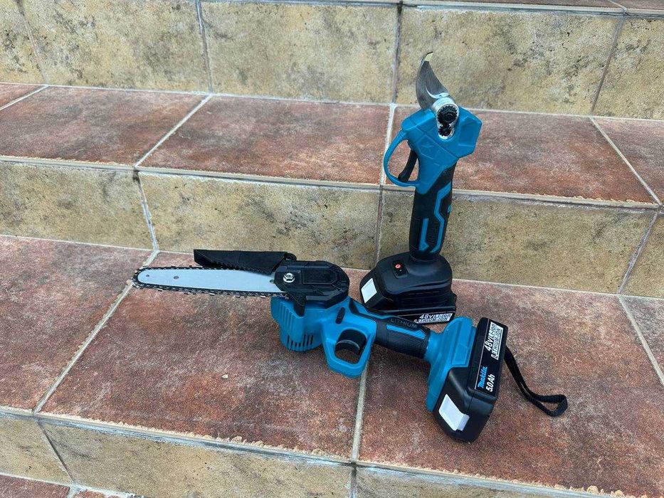 Набор инструментов цепная пила + секатор аккумуляторный Makita Макита