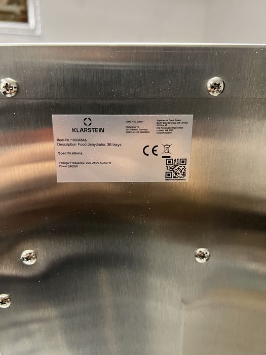 Дегідратор сушарка сушка з Німеччини Klarstein Master Jerky 10031936