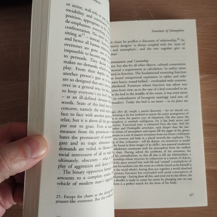 jean baudrillard system of objects