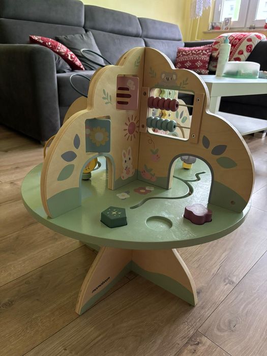 Stolik edukacyjny drewniany dla dzieci