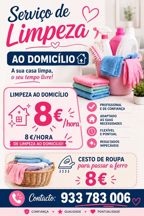 Limpezas domésticas e outros