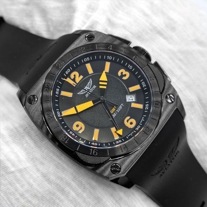 Pilot GMT Aviator MIG 29 Cockpit Szwajcaria Nowy