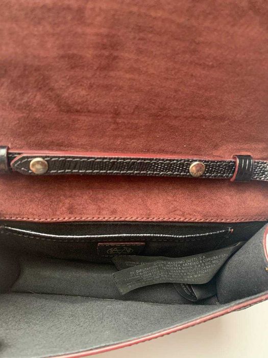 Кожаная сумка клатч Massimo dutti