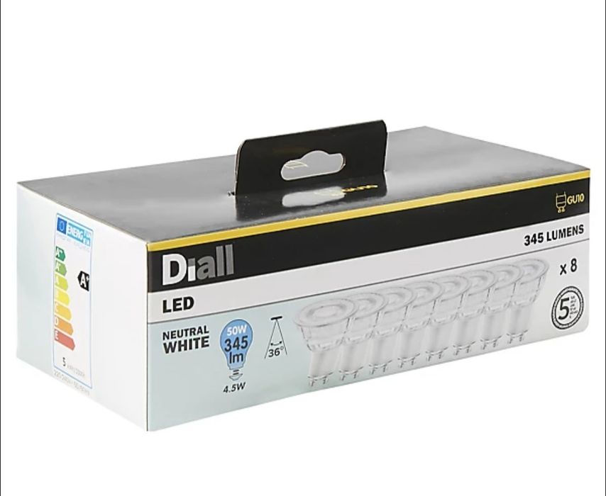 Nowe Żarówki  Diall Neutral White 345 Luments 50w 4.5w