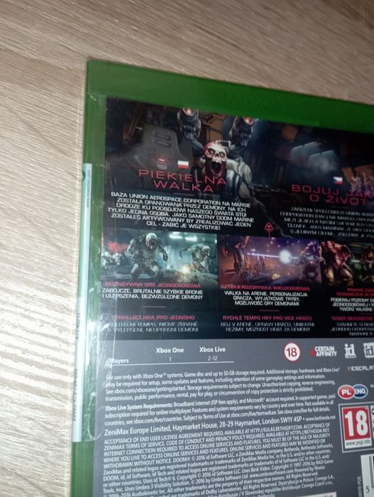 Doom. Xbox one. Nowa Folia