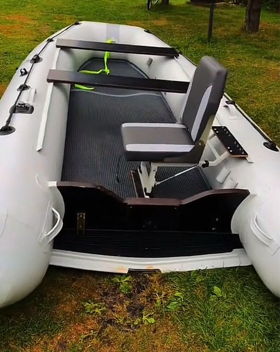 Складная опора(рама)с креплением на ЛИКТРОС под кресло в лодку ПВХ