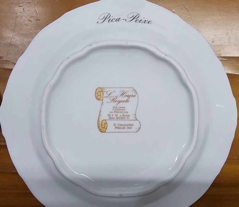 Coleção pratos L'Heure Royale - Rainha D. Maria II