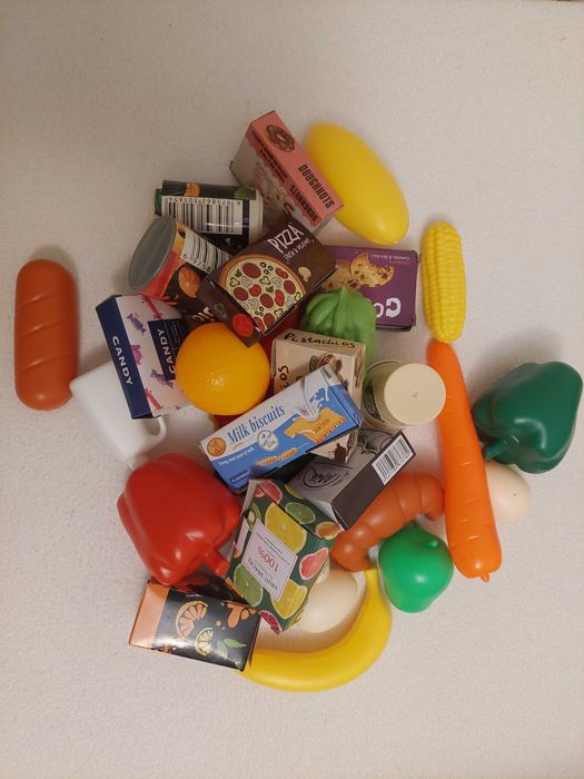 Sklep zabawka Market supermarket wózek skaner dziala wszystko