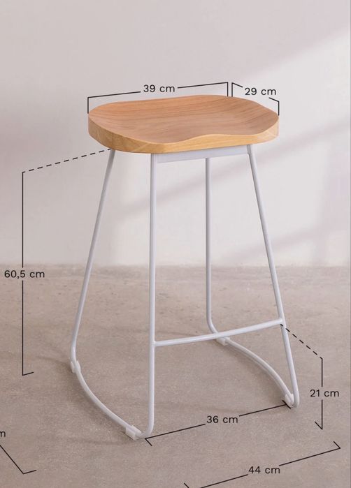 Banco alto para ilha com 67cm 3 unidades
