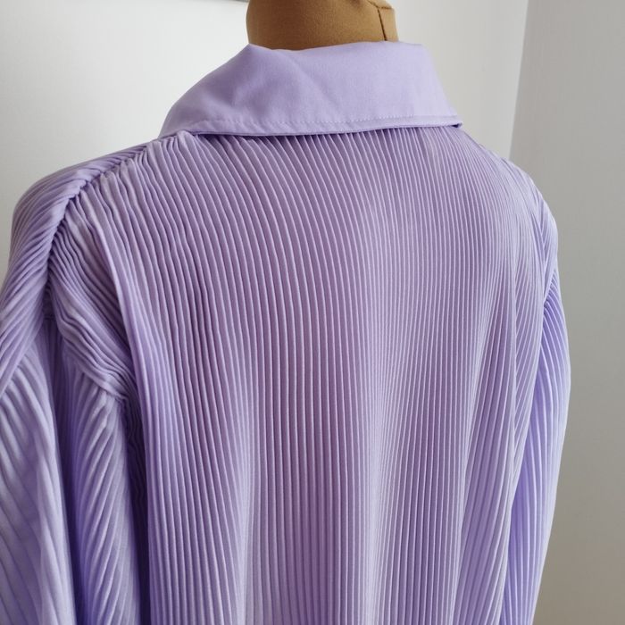 Damska koszula plisowana oversize Pretty Little Thing liliowa S–XXL