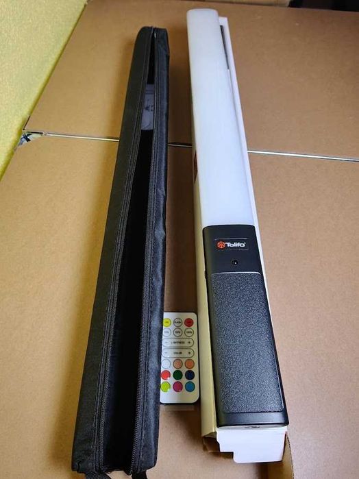 Tubo de Luz LED RGB Tolifo ST-20RGB com Comando e Bolsa – Novo