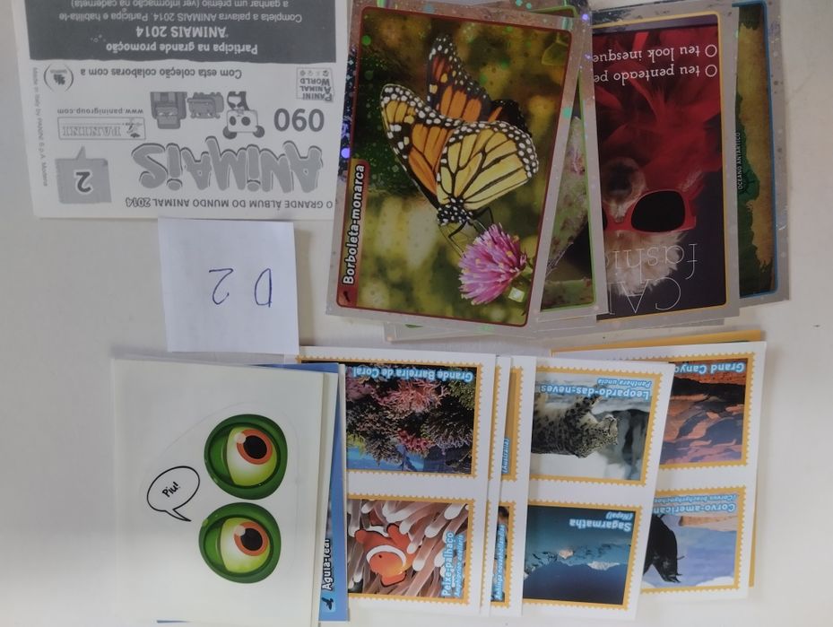 (D1) Cromos de 8 coleções