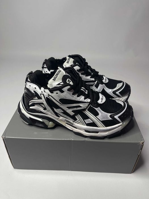 Кеди BALENCIAGA Runner кроссовки черно белые  кеды кросівки чорно білі