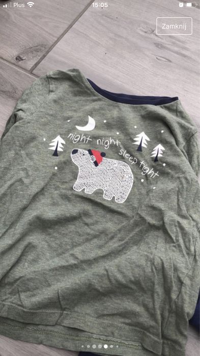 Bluzki piżama gap lupilu 116 122