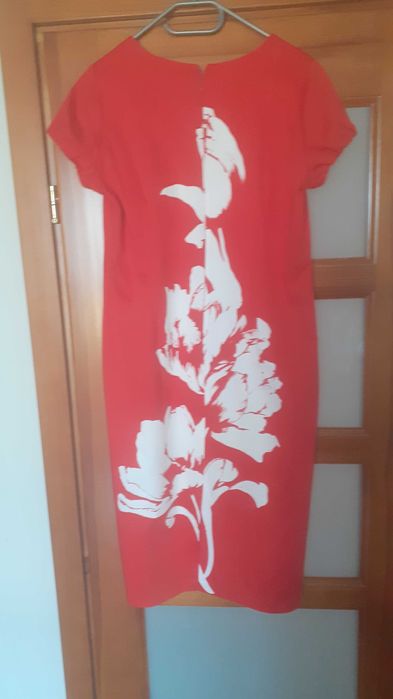 Sukienka bawełniana 44 mini midi kwiaty