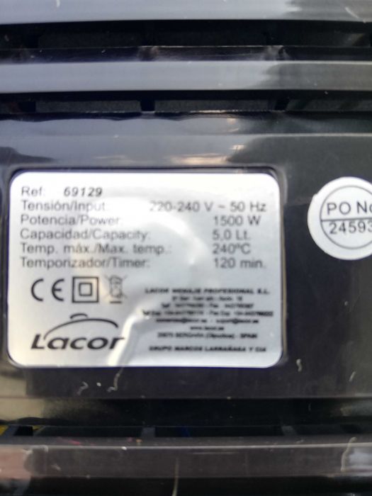 wielofunkcyjna elektryczna frytkownica 5 l Lacor 69129