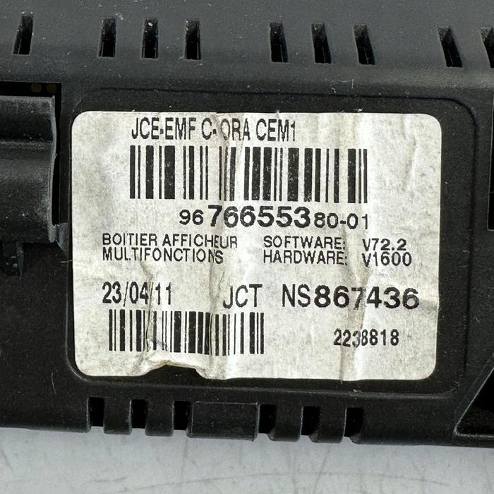 Ekran Wyświetlacz Radia Peugeot 308