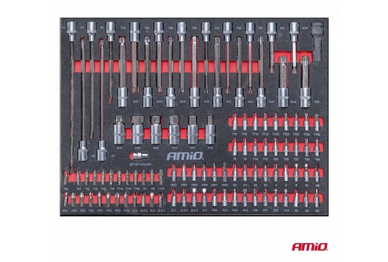 CARRINHO DE FERRAMENTAS COM CONJUNTO DE 258 PEÇAS, 840 × 460 × 870 MM, AMiO-04892