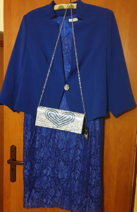 Ubranko niebieskie z torebką