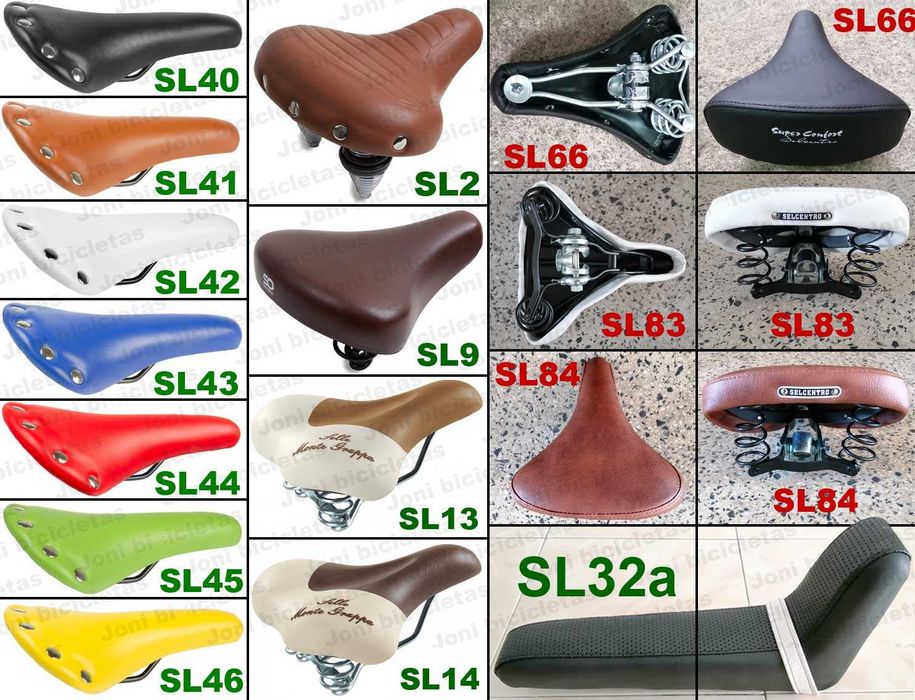 Pedais, pneus, bomba, selim, corrente, punhos e buzina de bicicleta