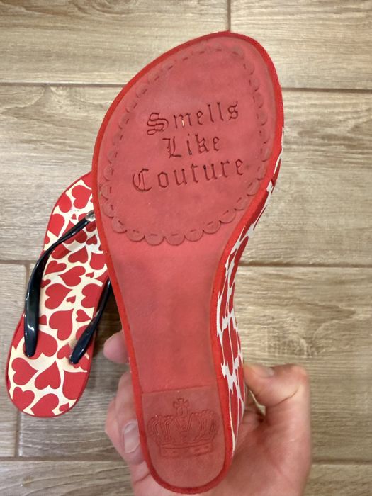 Шльопанці жіночі на платформі  червоні