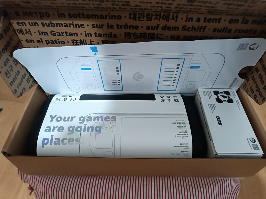 Steam Deck Modelo LCD 256 gbs com cartão 1 TB SD