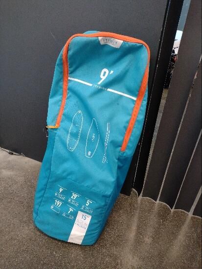 PRANCHA DE STAND UP PADDLE INSUFLÁVEL PASSEIO 9' AZUL E LARANJA