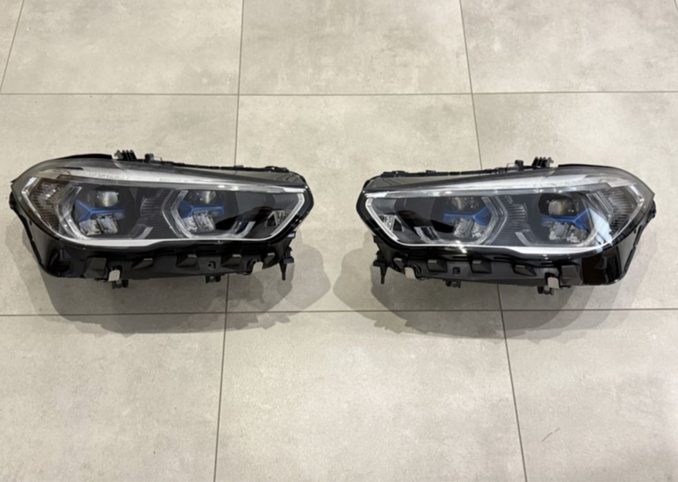 Фары в стиле Laser BMW X5 G05 F95 X6 G06 F96 18-22г оптика лазер