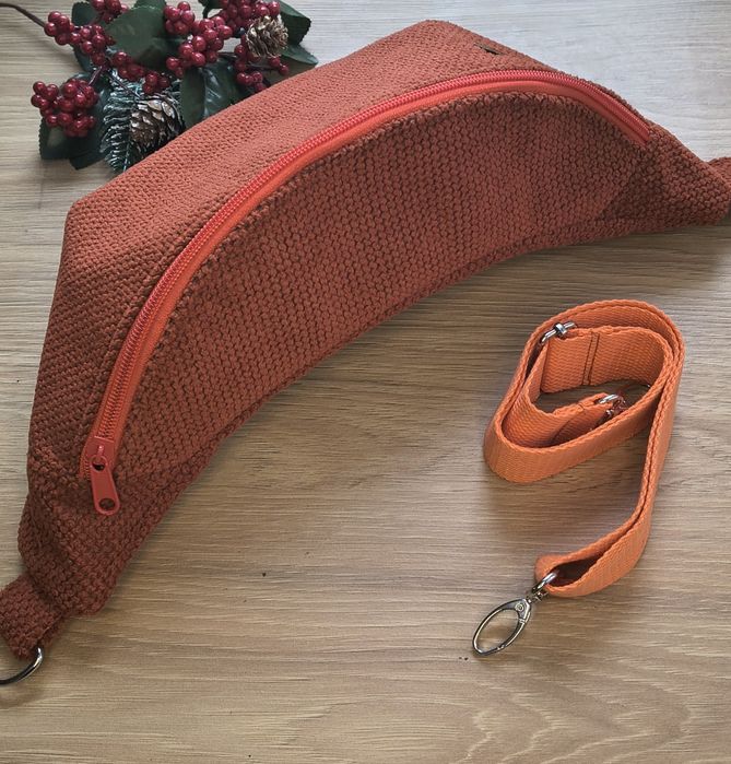 Ruda nerka handmade | tkanina tapicerska | wodoodporna podszewka | reg
