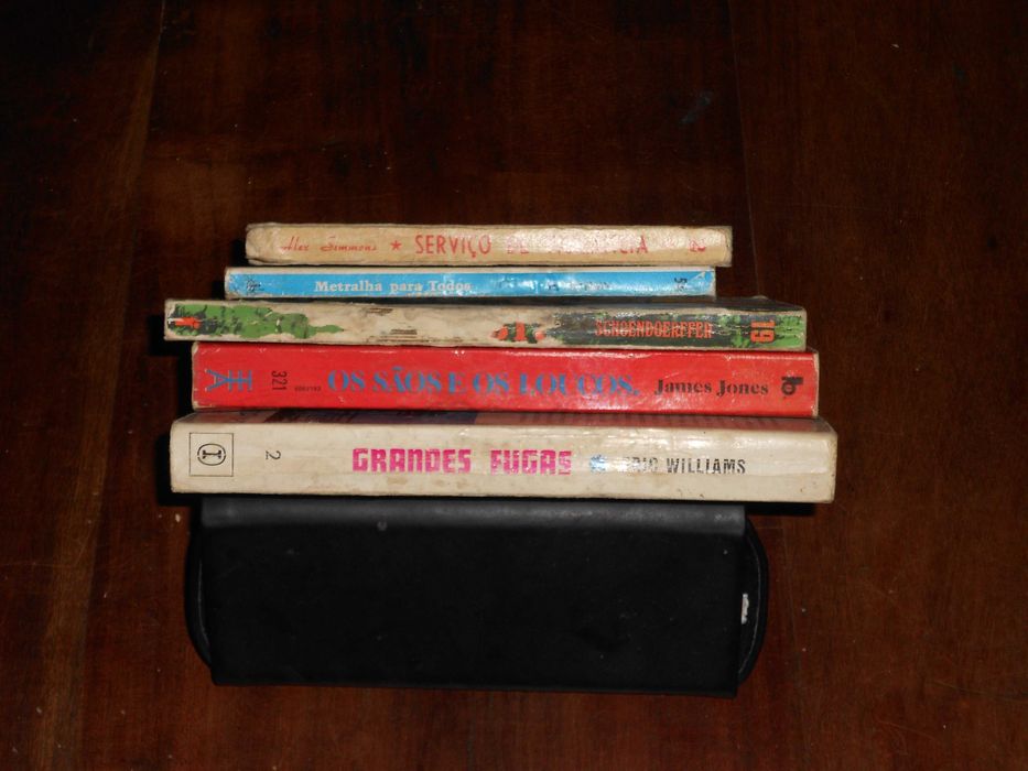 Diversos livros antigos guerra acçao