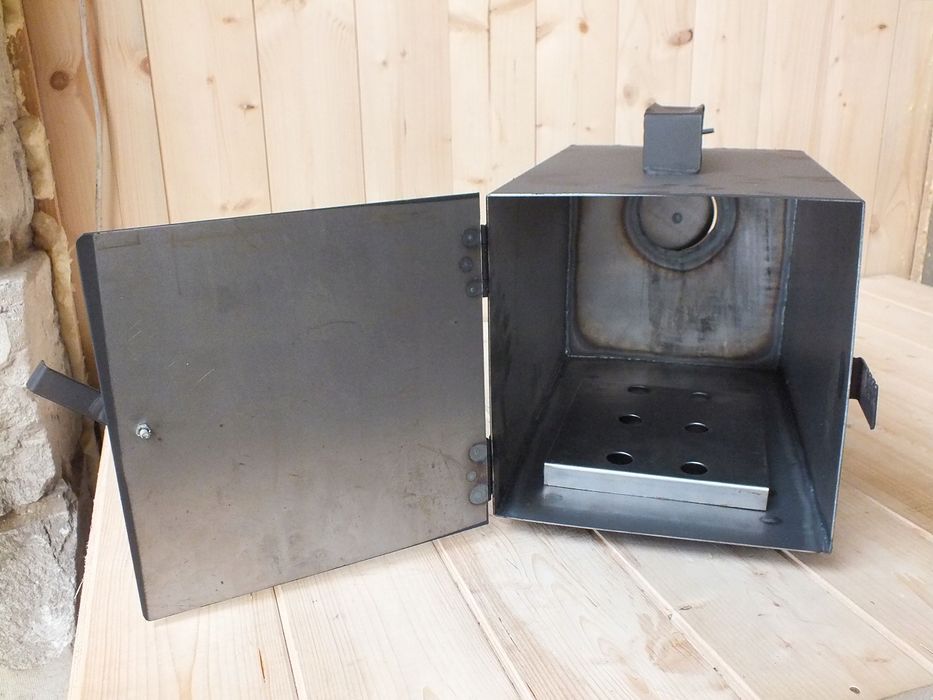 Zestaw do wędzarni 40 cm palenisko, rury, kolano